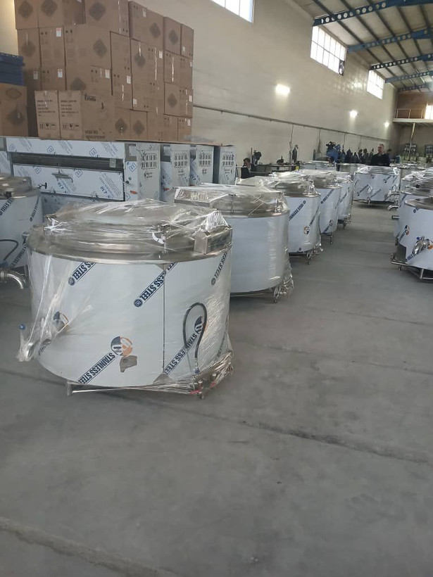 دیگ خورشت پز صنعتی استوانه 300 لیتری استیل (700 پرس)